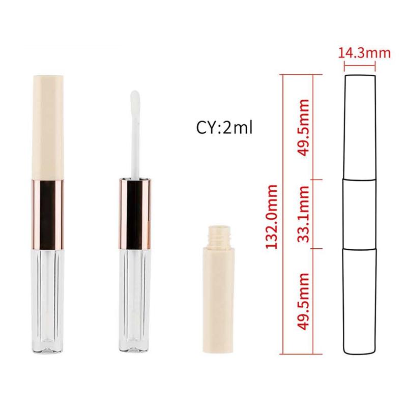 Dual-Ended Lip Gloss Tube – 2ml Double-S