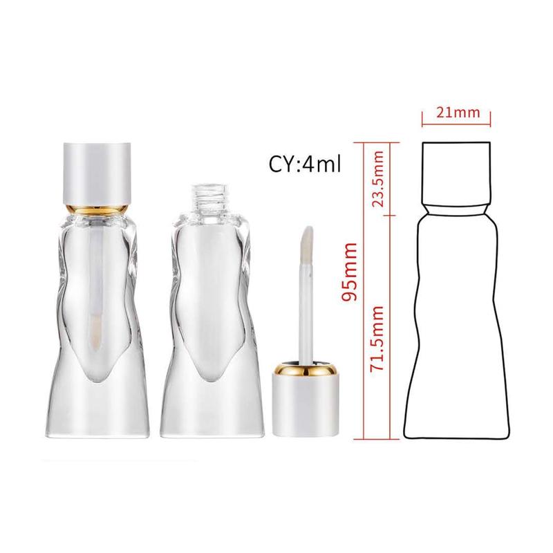 Sculpted Lip Gloss Tube – Clear Bottle w
