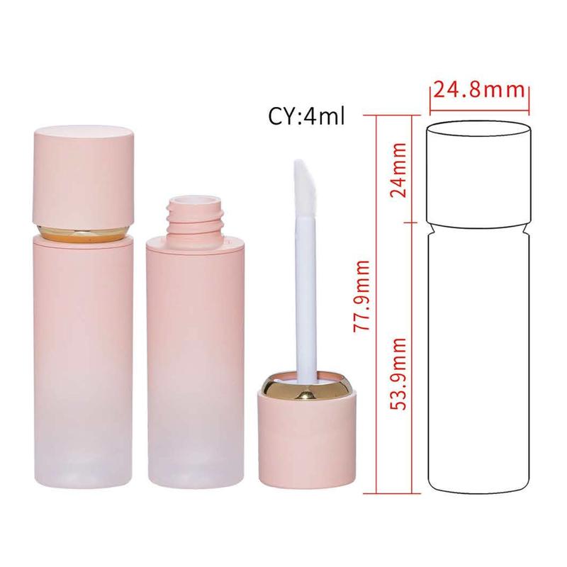 Matte Pink Lip Gloss Tube – Frosted Grad