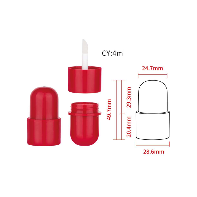 Capsule-Shape Lip Gloss Tube