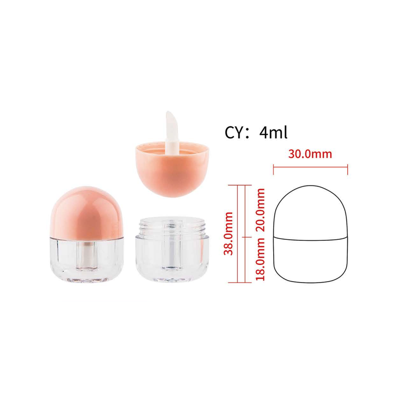 Peach Dome Lip Gloss Container