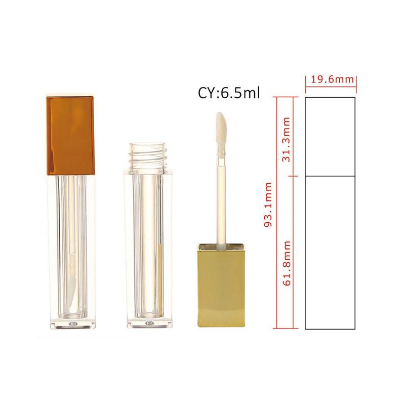 Large Capacity Lip Gloss Tube with Squar
