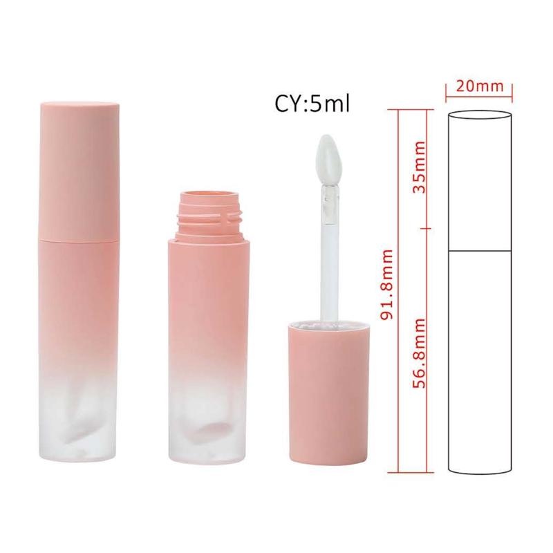 Gradient Matte Lip Gloss Tube with Heart