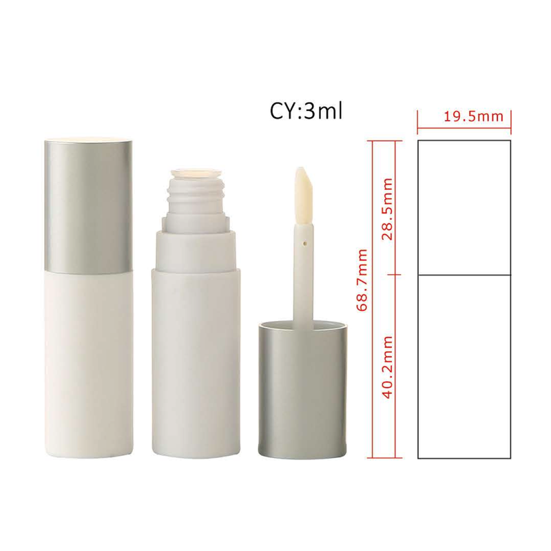 Matte Lip Gloss Tube with Minimalist Cyl