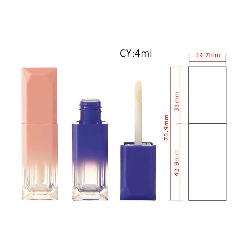 Square Gradient Lip Gloss Tube