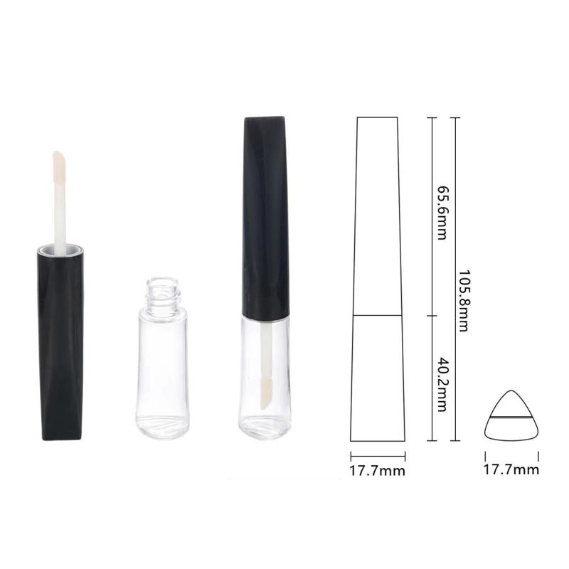Slim Curved Lip Gloss Tube with Sharp-Ed