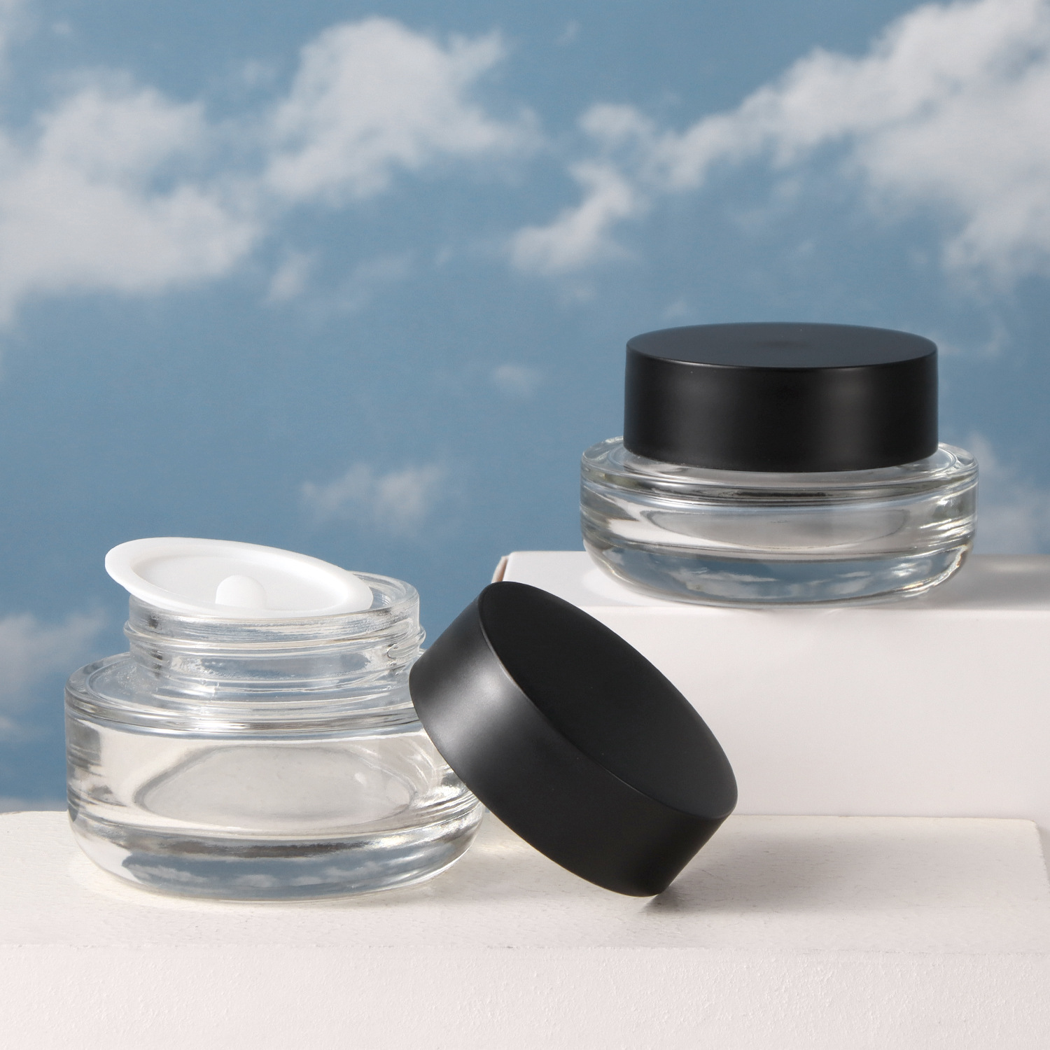 XWP Series Thick Glass Cream Jar – 30g /