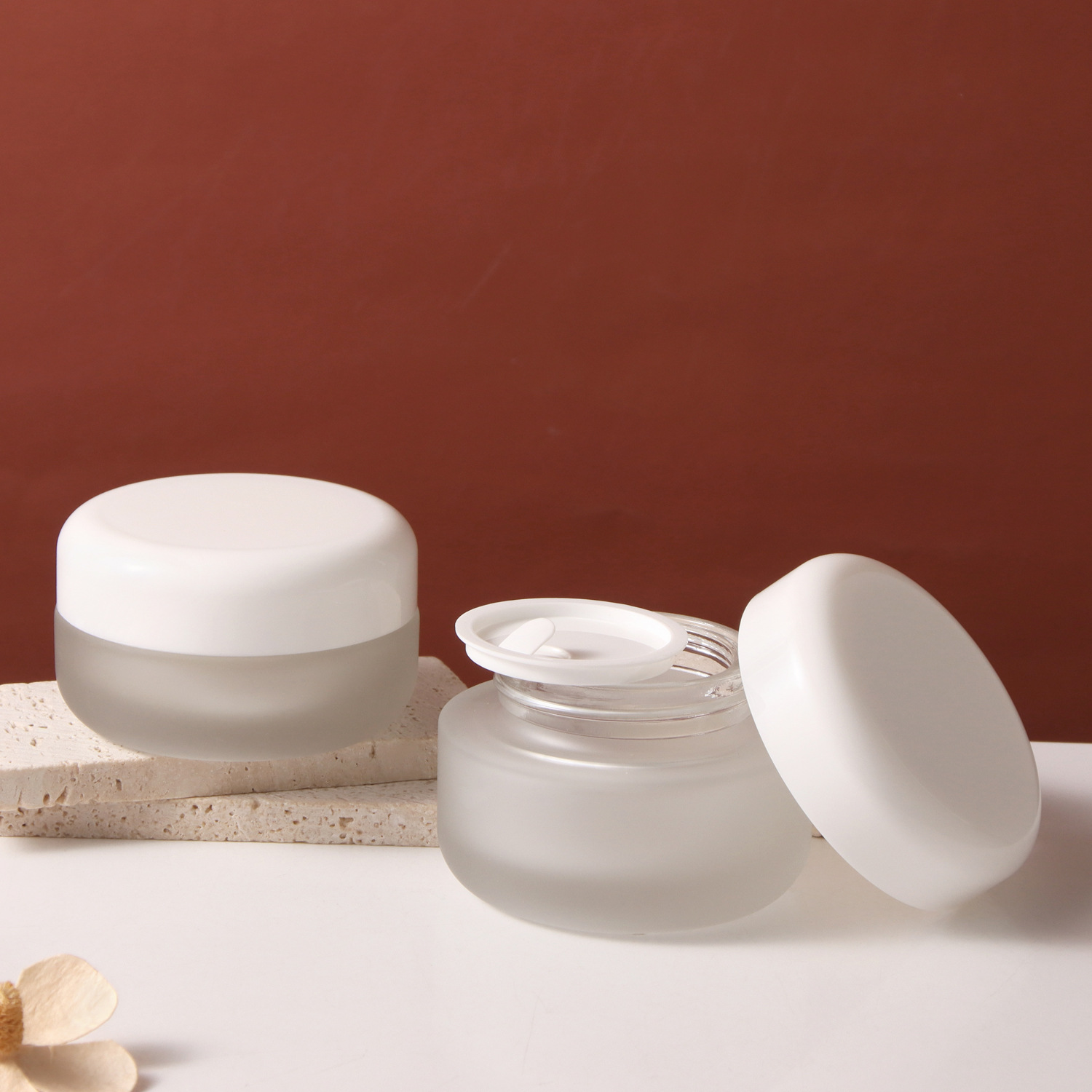 Yunshang Series Glass Cream Jar – 30g / 