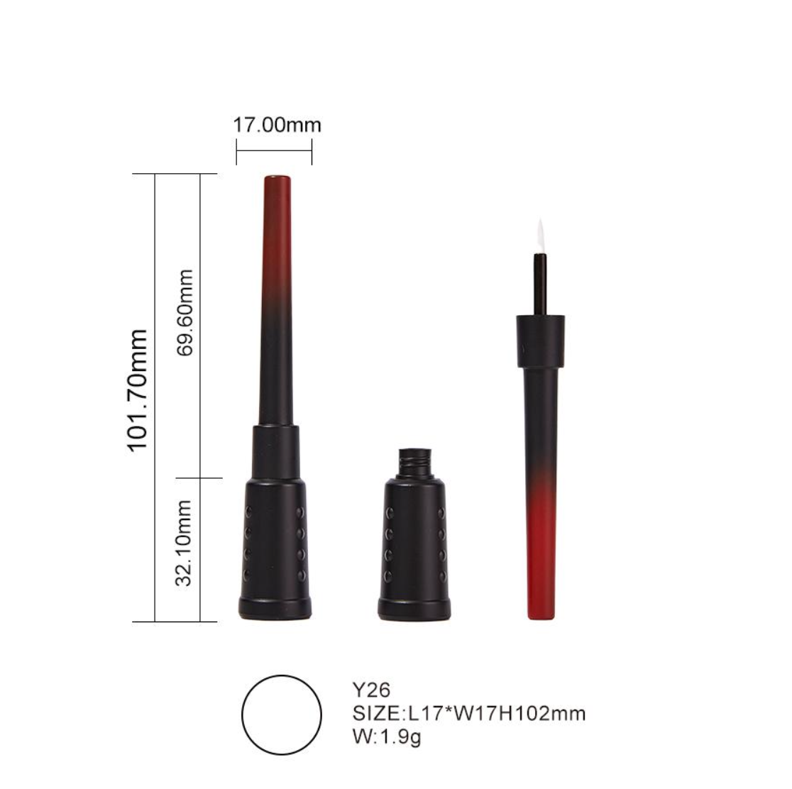 Textured-Grip Cylindrical Base Liquid Ey