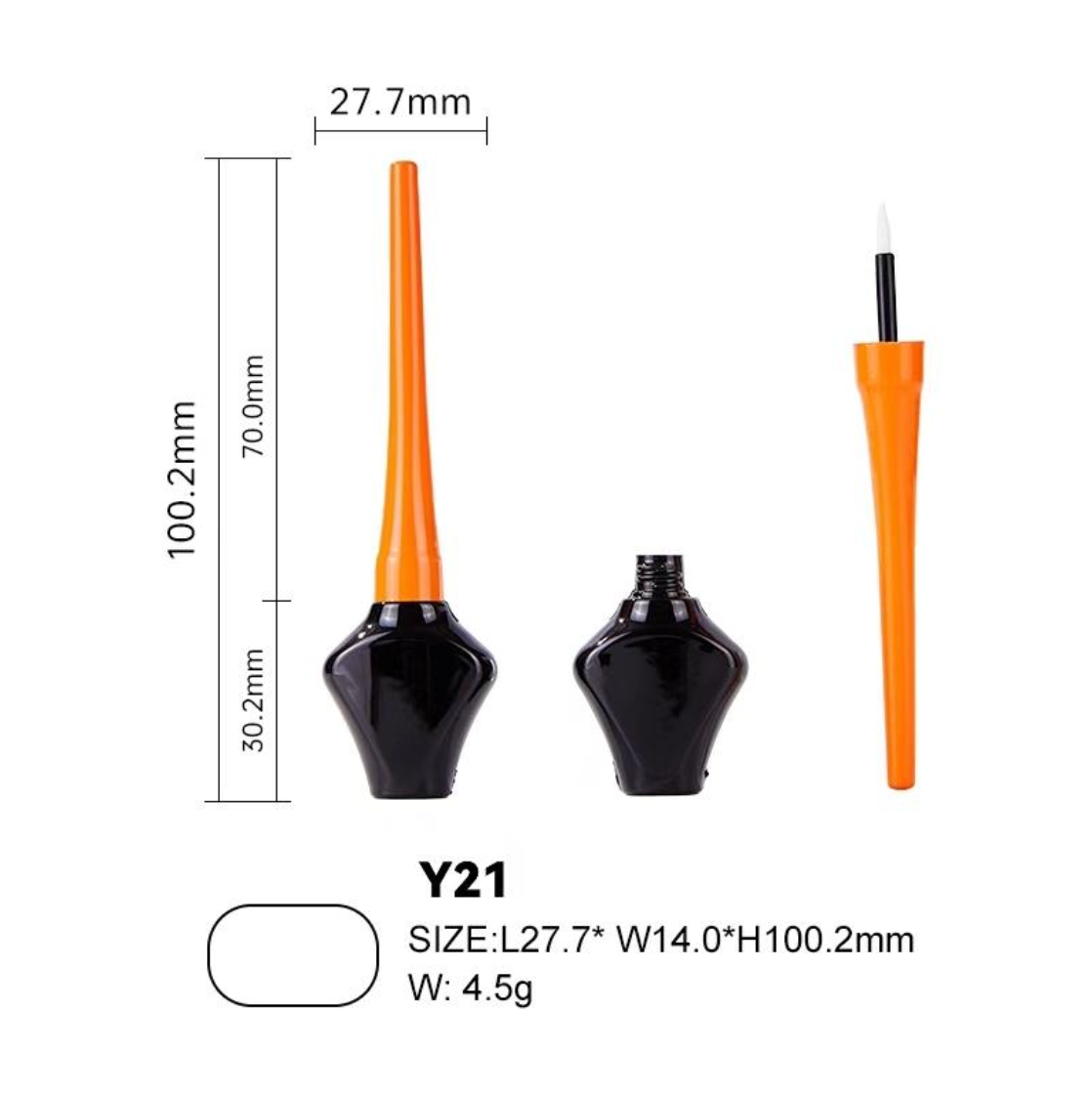 Star-Shaped Base Liquid Eyeliner Tube wi