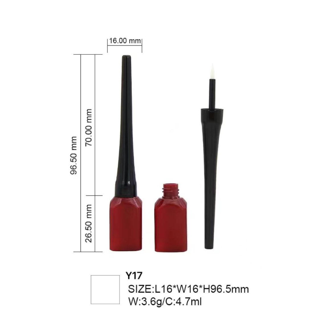 Square-Column Base Liquid Eyeliner Tube 