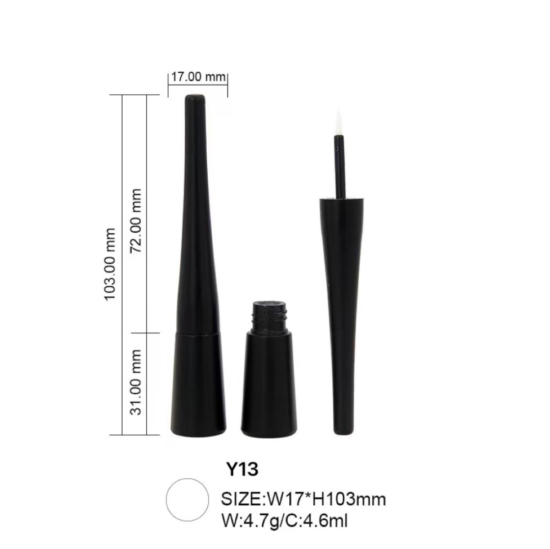 Slim Cylindrical Liquid Eyeliner Tube – 