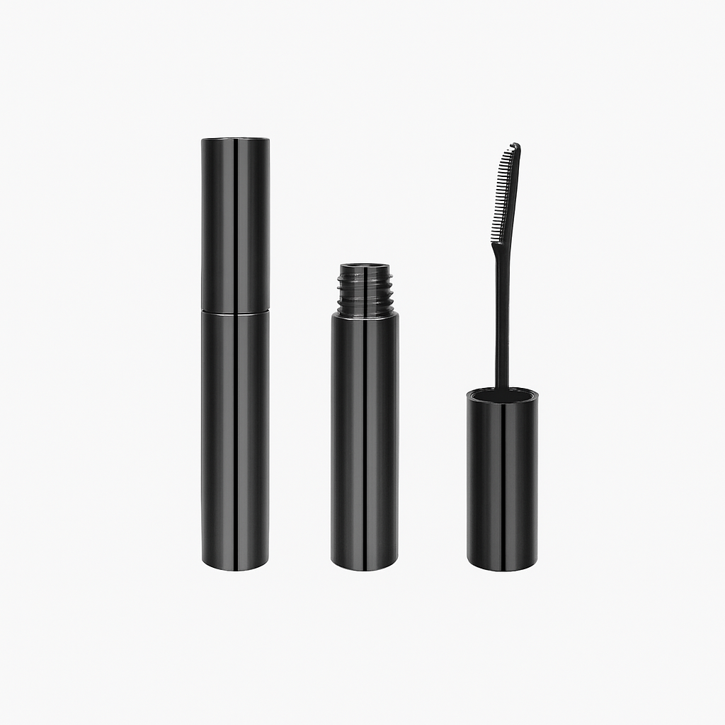 Premium Black Mascara Tube with Curved C